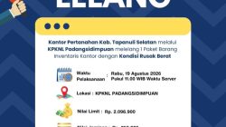 Transparan dan Akuntabel, Kantor Pertanahan Tapanuli Selatan Laksanakan Lelang Barang Milik Negara | Newstv Indonesia