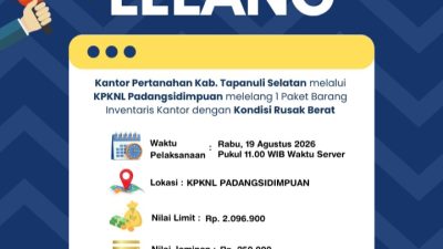Transparan dan Akuntabel, Kantor Pertanahan Tapanuli Selatan Laksanakan Lelang Barang Milik Negara | Newstv Indonesia