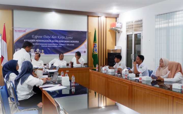 Kantor Pertanahan Tapanuli Selatan Perkuat Sinergi Lintas Sektor dalam Penanganan Akses Reforma Agraria Tahun 2026 | Newstv Indonesia