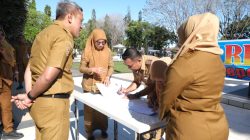 Pastikan REWATA optimal, Dukcapil garap PKS dengan RS Pratama Rumbia dihadapan bupati.