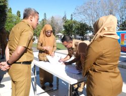 Pastikan REWATA optimal, Dukcapil garap PKS dengan RS Pratama Rumbia dihadapan bupati.