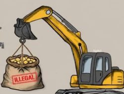 Oknum Kades Desa Banjar Maga Diduga Terlibat Aktivitas PETI Menggunakan Alat Berat Excavator, APH diminta Bertindak