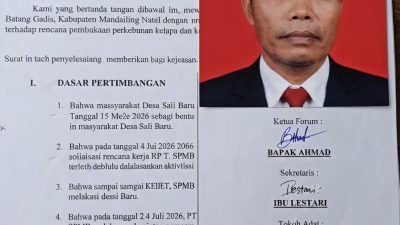 Tolak Kehadiran PT SPMB, Bardansyah Nasution: Masyarakat Desa Sali Baru Sudah Tiga Kali Nyatakan Penolakan | Newstv Indonesia