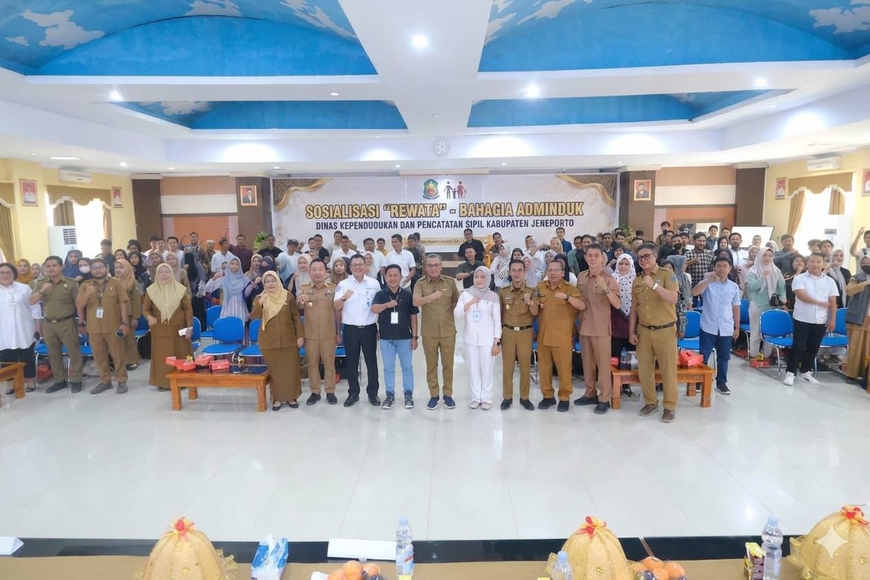 Gencarkan Program "REWATA", Disdukcapil Jeneponto Rangkul Elemen Sosial demi Perlindungan Warga sejak lahir. | Newstv Indonesia