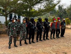 Pantau Karhutla, Satbrimob Polda Jambi Bersama Instansi Terkait Patroli Kawasan Konservasi Gajah di Tebo