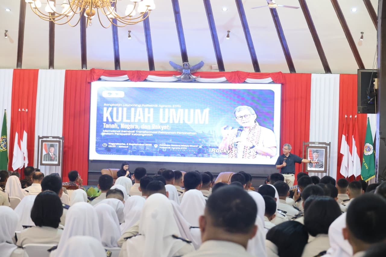 Isi Kuliah Umum di Politeknik Agraria STPN, Rocky Gerung Ingin Taruna/i Pahami Tiga Konsep Pemaknaan Pengelolaan Tanah | Newstv Indonesia