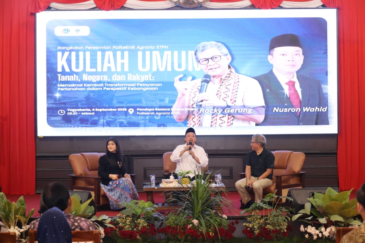 Isi Kuliah Umum di Politeknik Agraria STPN, Rocky Gerung Ingin Taruna/i Pahami Tiga Konsep Pemaknaan Pengelolaan Tanah | Newstv Indonesia