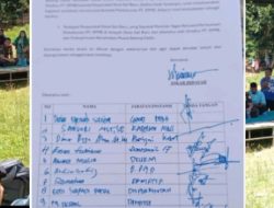 Warga Kecamatan Muara Batang Gadis Tegas Tolak PT SPMB, Penolakan Dituangkan dalam Berita Acara Resmi