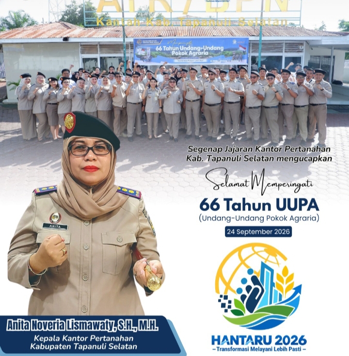 HANTARU 2026! Kantah Tapsel Tegaskan Komitmen Hadirkan Kepastian Hak Tanah bagi Masyarakat | Newstv Indonesia