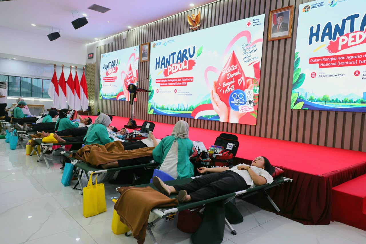 Gelar Aksi Peduli Sesama, Kementerian ATR/BPN Selenggarakan HANTARU Peduli Lewat Donor Darah | Newstv Indonesia