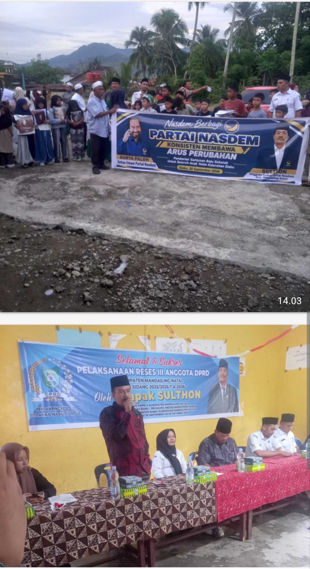 Tampung Aspirasi Masyarakat, Sulthon Gelar Reses lll DPRD Madina di Kelurahan Siabu | Newstv Indonesia