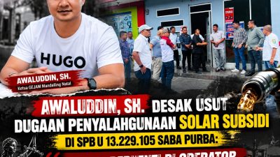 Awaluddin, SH:Desak Usut Dugaan Penyalahgunaan Solar Subsidi di SPBU Tano Ponggol Saba Purba | Newstv Indonesia