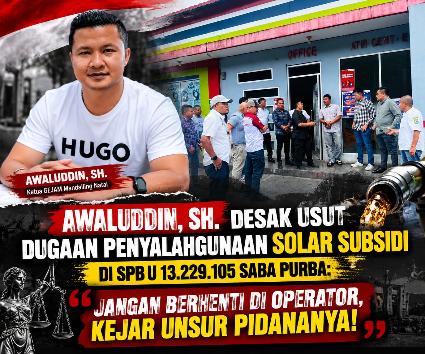 Awaluddin, SH:Desak Usut Dugaan Penyalahgunaan Solar Subsidi di SPBU Tano Ponggol Saba Purba | Newstv Indonesia