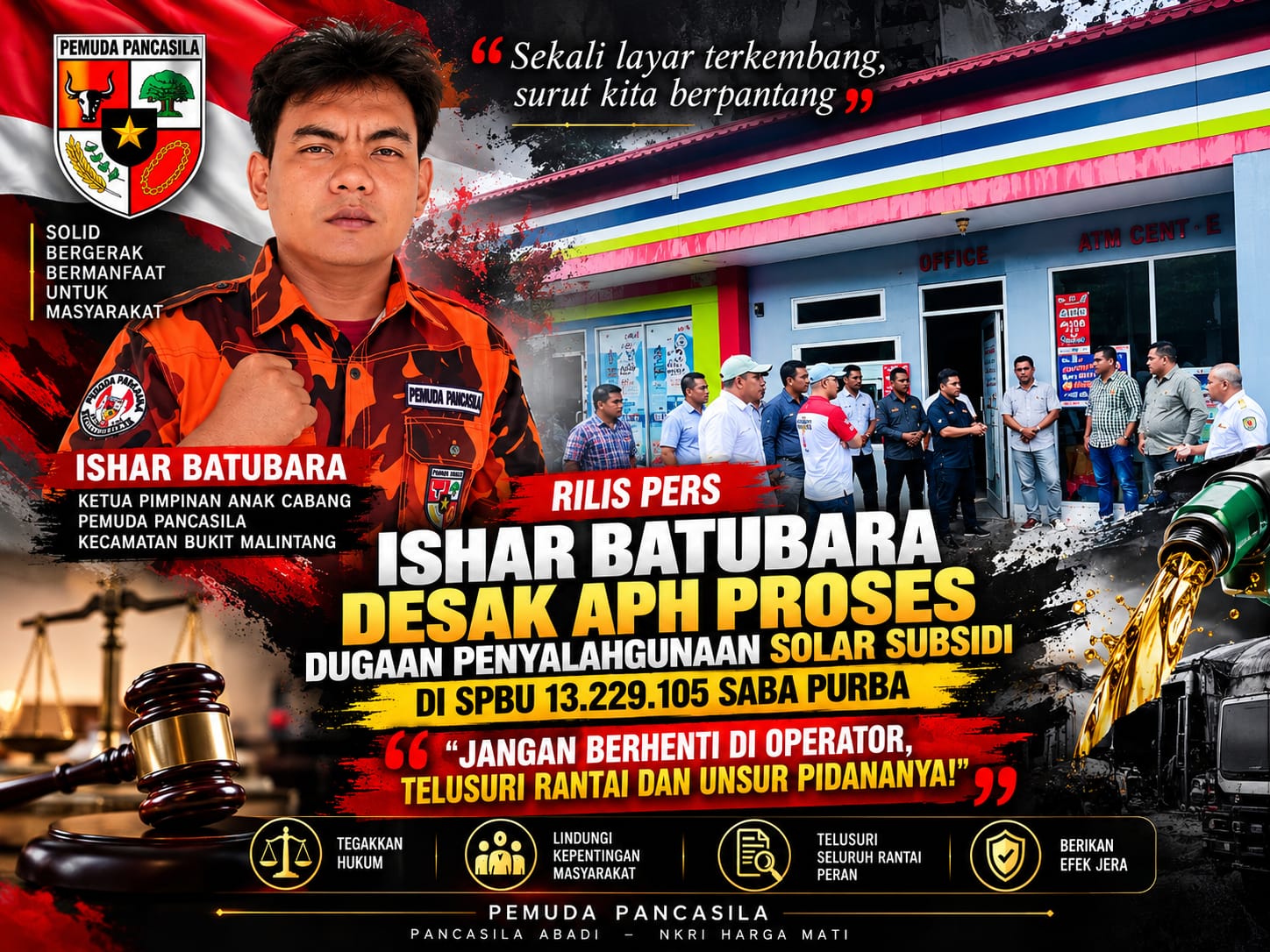 Ishar Batubara Desak APH Proses Dugaan Penyalahgunaan Solar Subsidi di SPBU Saba Purba | Newstv Indonesia