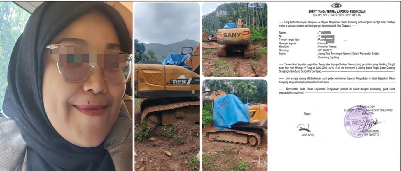Excavator SANY PC 200 ,yang Biasa di Gunakan untuk Amal kepada Yayasan Sekolah Islam Dicuri , Pemilik Lapor ke Polres Sijunjung | Newstv Indonesia