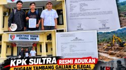 KPK Sultra Resmi Adukan Dugaan Tambang Galian C Ilegal di Wakatobi ke Polda Sultra, Soroti Dugaan Pembiaran Aparat