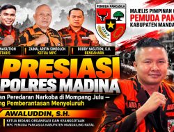 Ketua MPC Pemuda Pancasila Madina Apresiasi Respons Kapolres atas Dugaan Peredaran Narkoba di Mompang Julu Dorong Pemberantasan Menyeluruh