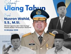 Selamat Ulang Tahun Nusron Wahid! Doa dan Harapan Kantah Tapsel untuk ATR/BPN yang Makin Maju