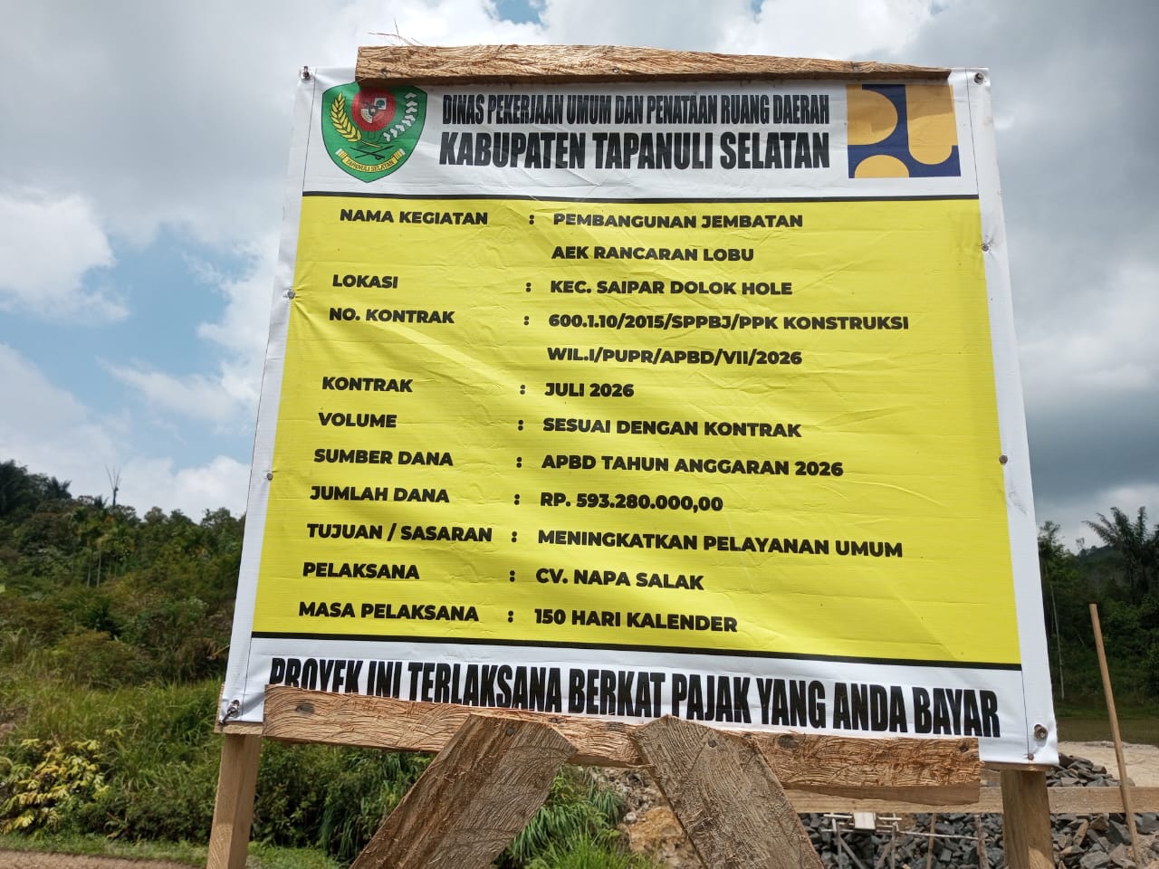 Anggaran Rp593 Juta, Jembatan Aek Rancaran Lobu Disorot: Bangun Baru atau Sekadar Memoles yang Lama? | Newstv Indonesia