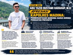 Ketua NNB Abu Yazid Bustami Harahap M.H Apreseasi Kapolres Madina Pemberantasan Narkoba Diiringi Penguatan Preventif