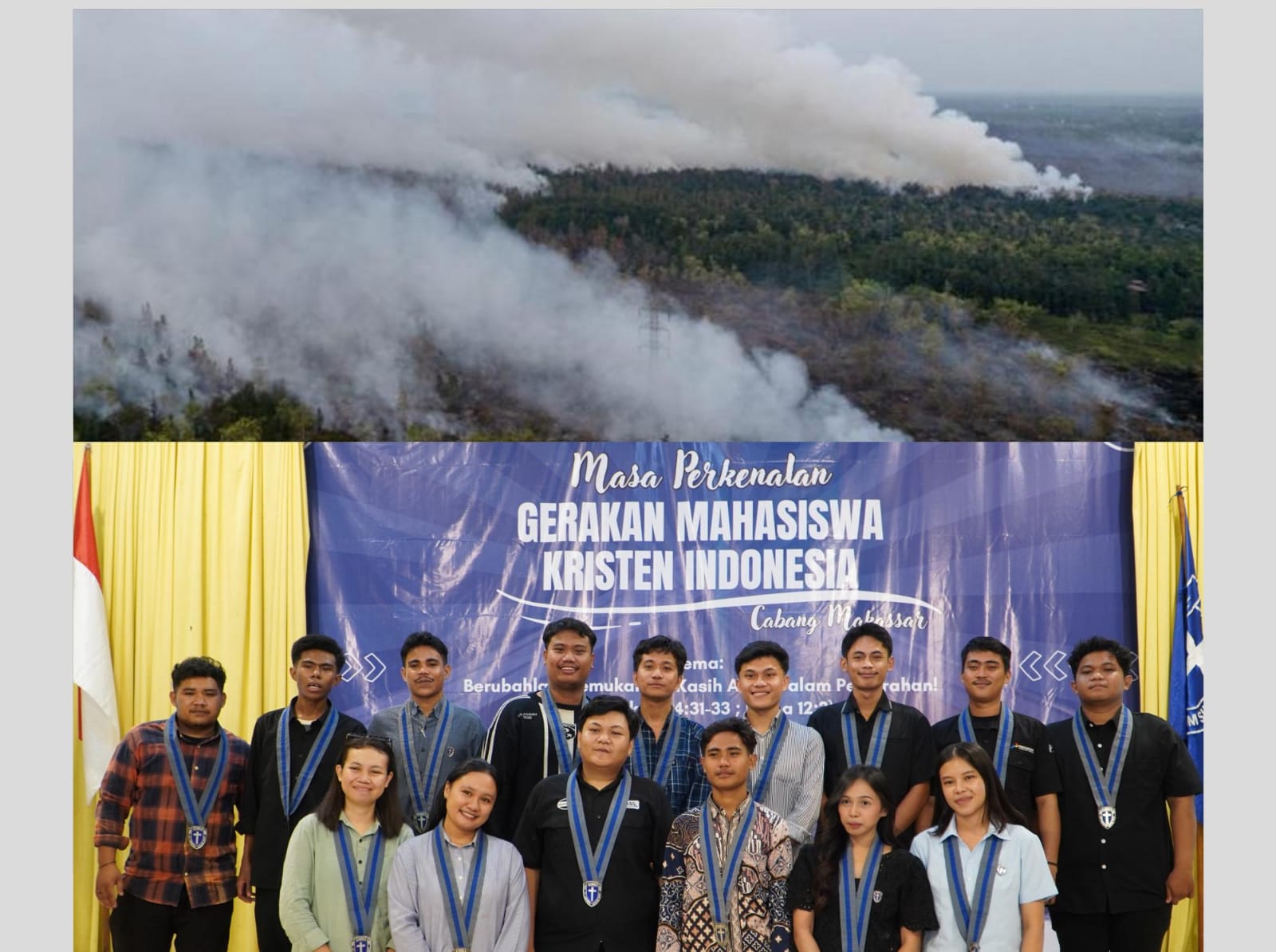 Mendung Bukan karena Hujan, Melainkan Asap: GMKI Cabang Makassar Desak Evaluasi Menyeluruh Kebijakan Penanganan Karhutlah | Newstv Indonesia